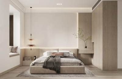 现代卧室3D模型下载